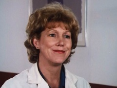 Nancy Jeris as the Doctor